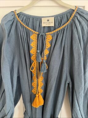 Benares embroidered dress